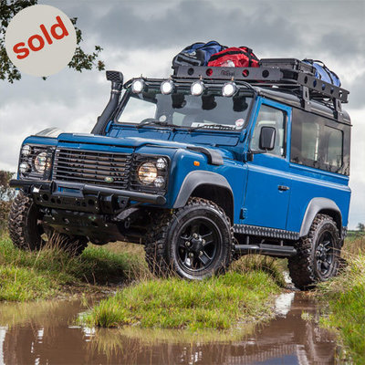 Blue 1999 Land Rover Defender 90 TD5