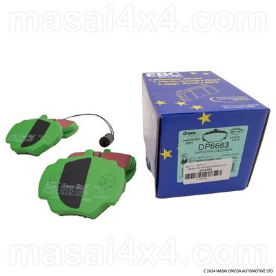 EBC Green Stuff Brake Pads For Land Rover Defender (1987-2017)