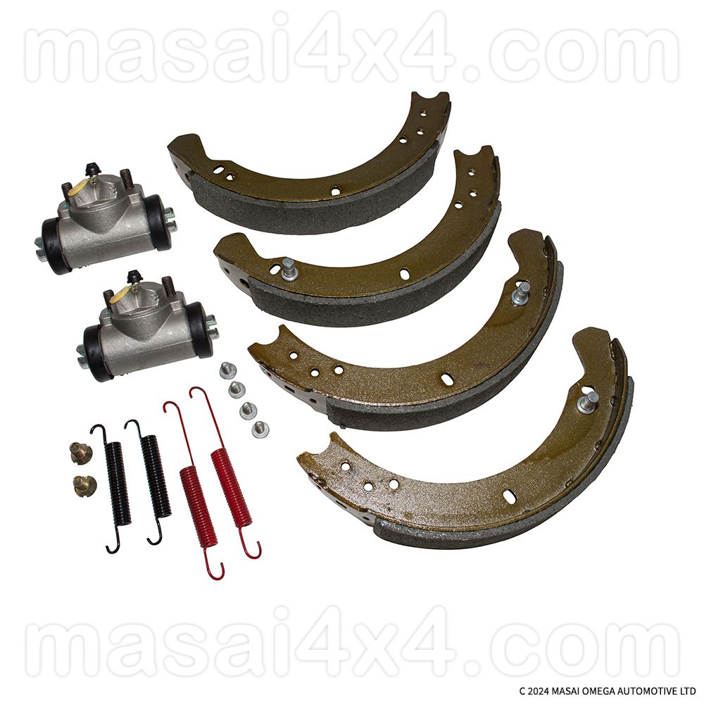 Drum Brake Shoe and Actuator Kit For Early Land Rover Defenders