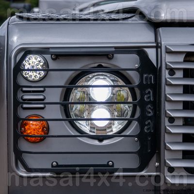 Front Lamp Guards Masai Style for Land Rover Defender - PAIR