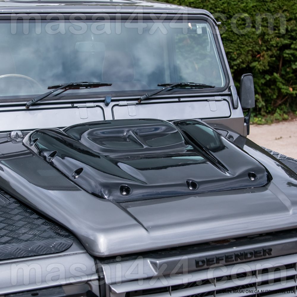 Masai "Warrior" Bonnet Scoop for Land Rover Defender - GRP Fibreglass