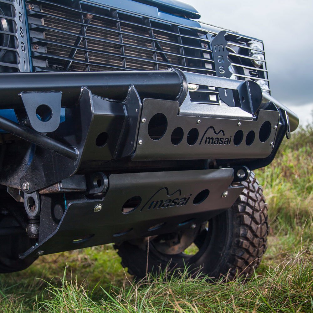 Tubular Winch Bumper for Land Rover Defender 90 110 Masai Style