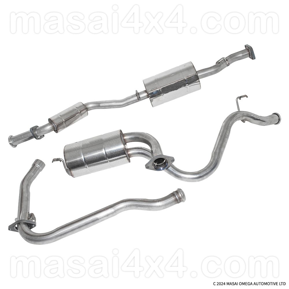 Stainless Steel Exhaust For Land Rover Defender 90 1987-2006