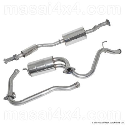 Stainless Steel Exhaust For Land Rover Defender 90 1987-2006
