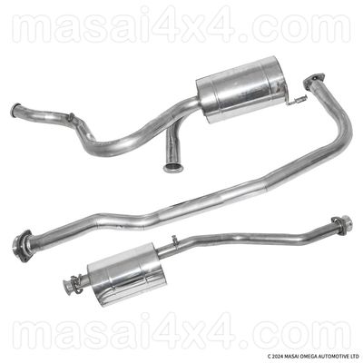 Stainless Steel Exhaust For Land Rover Defender 90 1987-2006