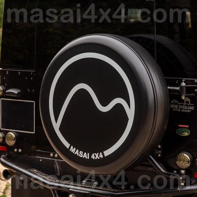 Spare Wheel Cover - Masai 4x4 - Hard Shell Version - Fits 16", 18" and New Defender Wheels