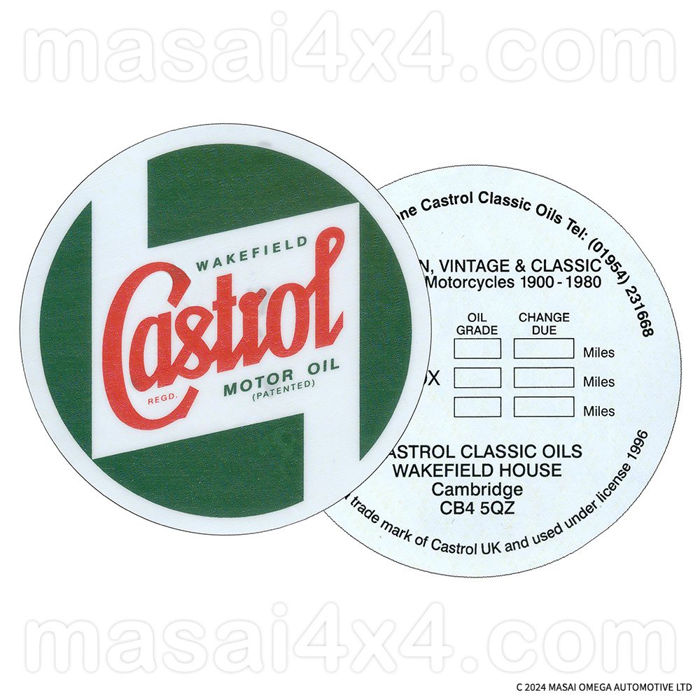 ​Castrol Window Service Sticker – 3” Diameter