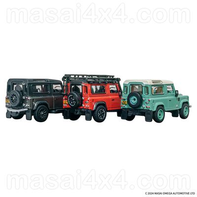 Defender 90 - Heritage Limited Edition Station Wagons - 3 Piece Set Diecast 1:76 Scale Models