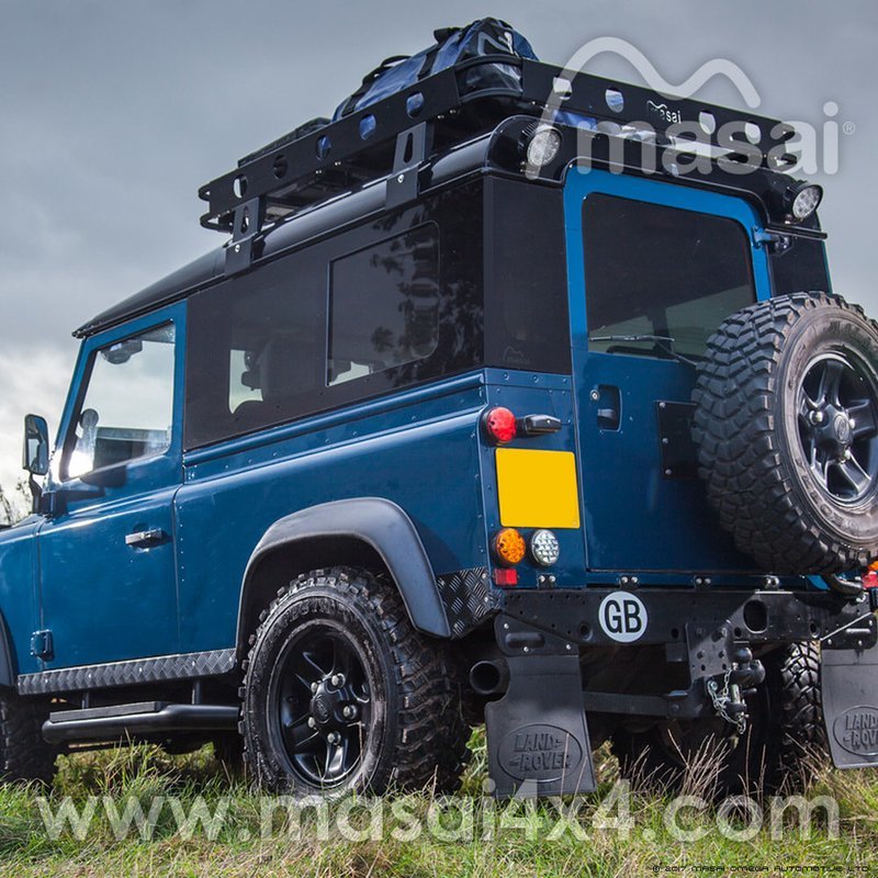 Sliding Masai Panoramic Tinted Side Windows for Land Rover Defender 90 & 110 2-Door - Pair