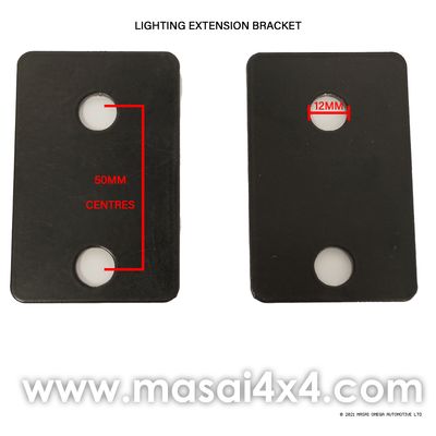 Lighting Extension Bracket for Nudge Bar - Pair Lighting Extension Bracket for Nudge Bar - Pair