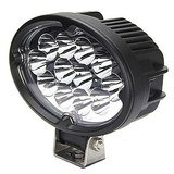 36 Watts 6.5" Oval Work Light, 12 CREE LEDs - Flood Beam