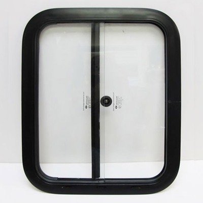 Side Windows - 18 x 22 inches, black finish