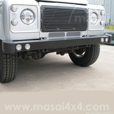 Stainless Steel Defender Bumper with running lights - LR062058