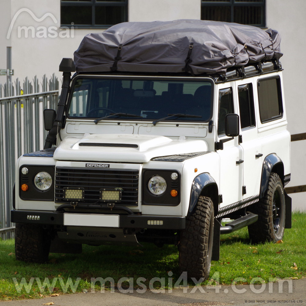 Roof Rack Cover for Land Rover Defender Crew Cab, 90 and 110 – Defender  Wheels & Accessories – Masai Land Rover Defender Upgrades, Accessories and  Parts
