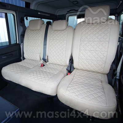 Middle Row Seat Covers for Land Rover Defender Puma/TDCi (2007-2016) DELUXE DIAMOND - PAIR