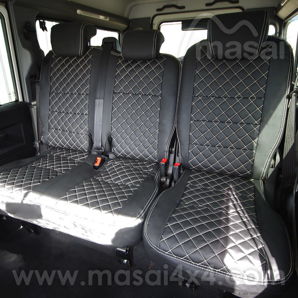 Middle Row Seat Covers for Land Rover Defender Puma/TDCi (2007-2016) DELUXE DIAMOND - PAIR Middle Row Seat Covers for Land Rover Defender Puma/TDCi (2007-2016) DELUXE DIAMOND - PAIR