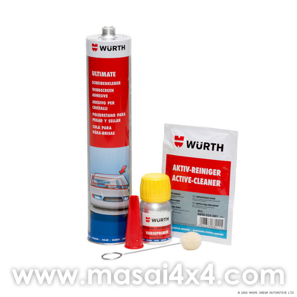 Wurth Ultimate Silicone Window Adhesive Complete Set