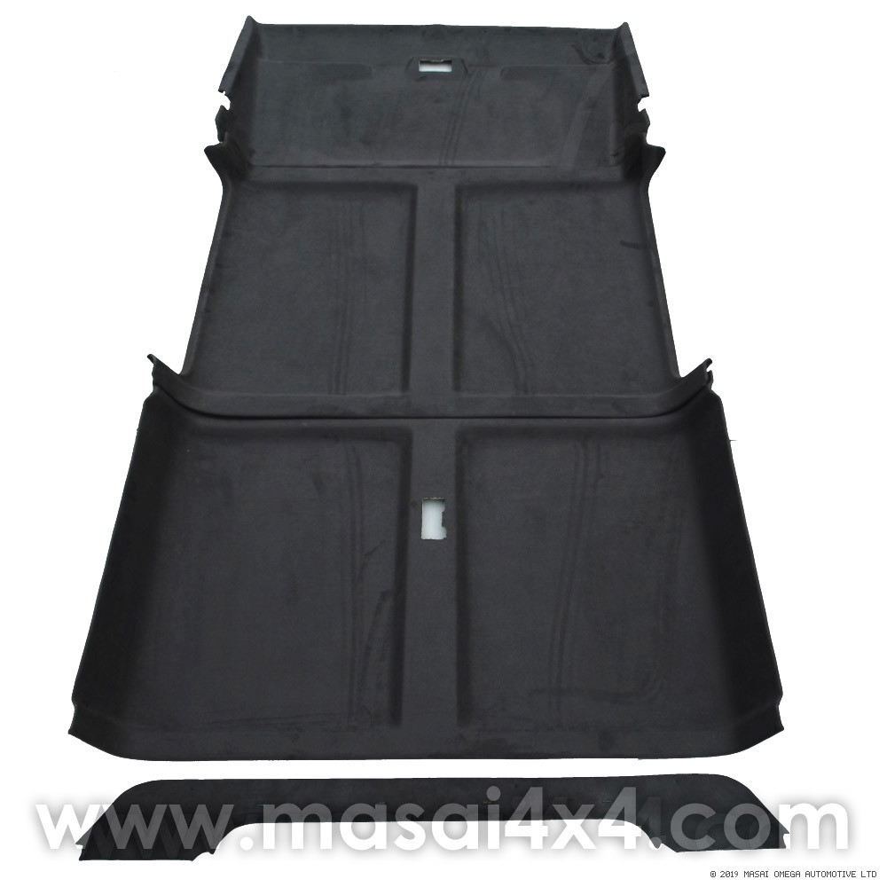 Headlining / Roof Lining Kit for Land Rover Defender 110 (4pcs Kit), Colour Options (Suede Effect): Alston (Black)