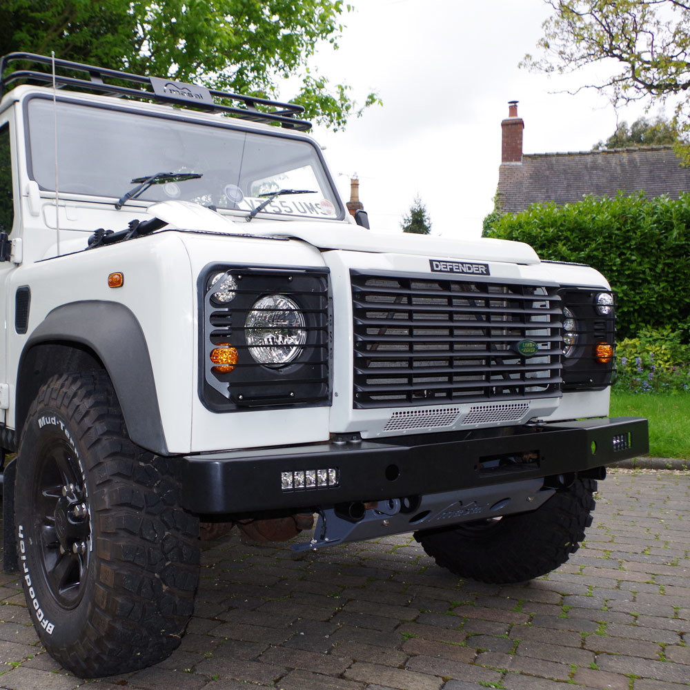 Masai Winch Bumper with LED lights for Land Rover Defender