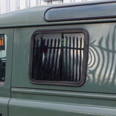 Slide Opening, Dark-Tinted, Blind Spot Side Windows for Land Rover Defender PAIR