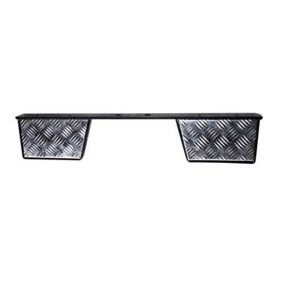 Twin Rear Step for Land Rover Defender - Chequer Plate Twin Rear Step for Land Rover Defender - Chequer Plate