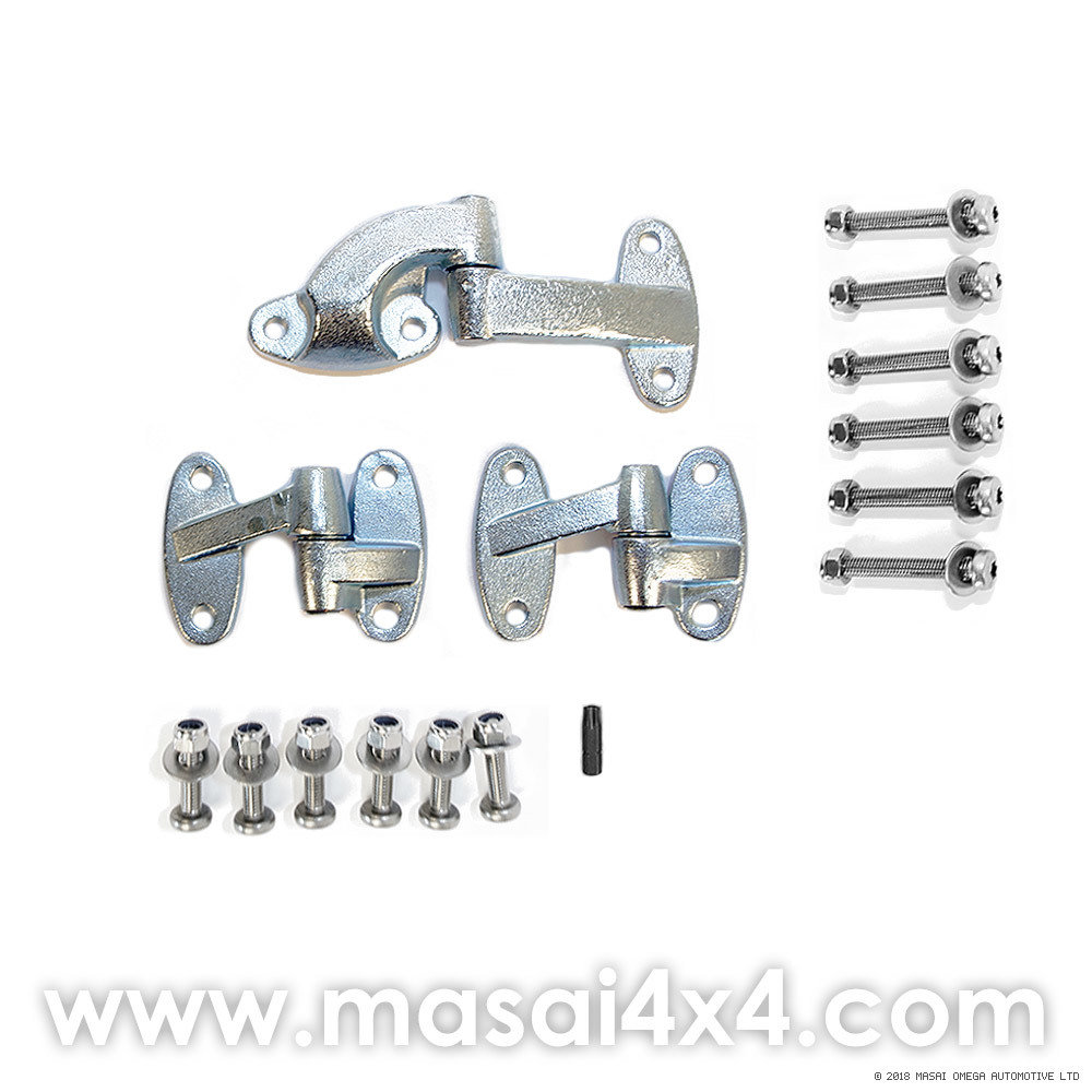 Rear Door Hinge Kit  for Land Rover Defender - Stainless Steel Torx Head Bolts