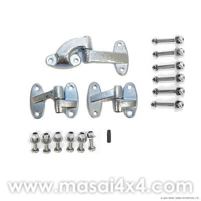 Rear Door Hinge Kit for Land Rover Defender - Stainless Steel Torx Head Bolts Rear Door Hinge Kit for Land Rover Defender - Stainless Steel Torx Head Bolts