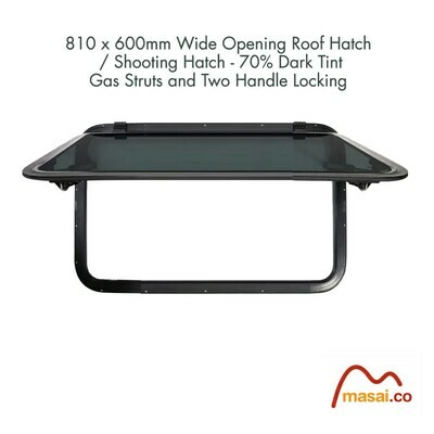 Wide Opening Roof Window / Shooting Hatch / Deck Hatch - 810 x 600 mm