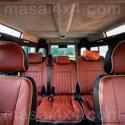 Seat Covers for Land Rover Defender PUMA/TDCi (07-16) - Flute style with Piping