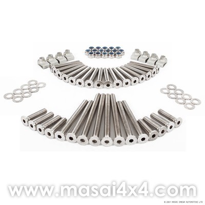 Front & Rear Side Door Bolt Kit for 4-Door Defender 110 - Stainless Steel Front & Rear Side Door Bolt Kit for 4-Door Defender 110 - Stainless Steel