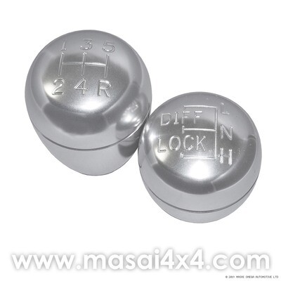 Anodised Alloy Gear and Transfer Knob Set Pre-2007 Defenders