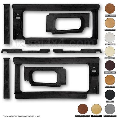 Internal Window Trims Kit for Land Rover Defender 90/110 - 200TDI, 300TDI & TD5 - Masai Covered Internal Window Trims Kit for Land Rover Defender 90/110 - 200TDI, 300TDI & TD5 - Masai Covered