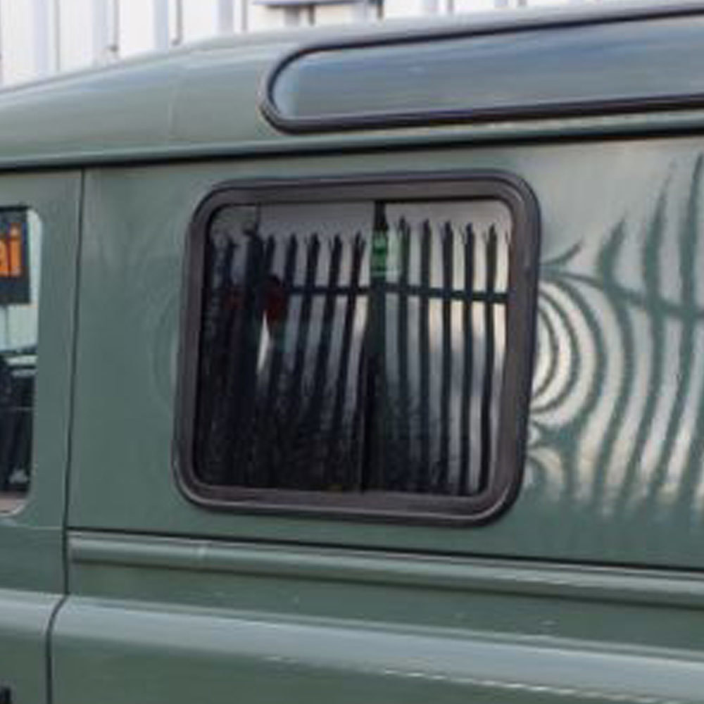 Masai Slide Opening Dark Tint Blind Spot Side Windows for Defender 90 and 110 hard top / panel van - PAIR