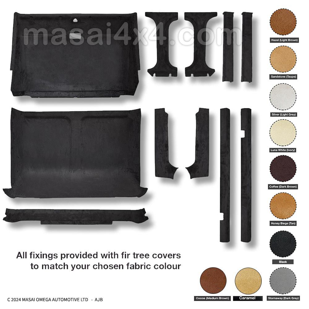 Headlining / Roof Lining for Land Rover Defender 110/130 Crew Cab (11pc) - Headlining ONLY