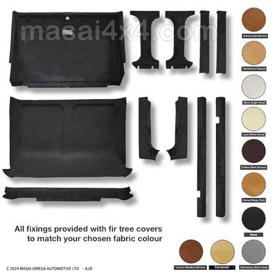 Headlining / Roof Lining for Land Rover Defender 110/130 Crew Cab (11pc) - Headlining ONLY Headlining / Roof Lining for Land Rover Defender 110/130 Crew Cab (11pc) - Headlining ONLY