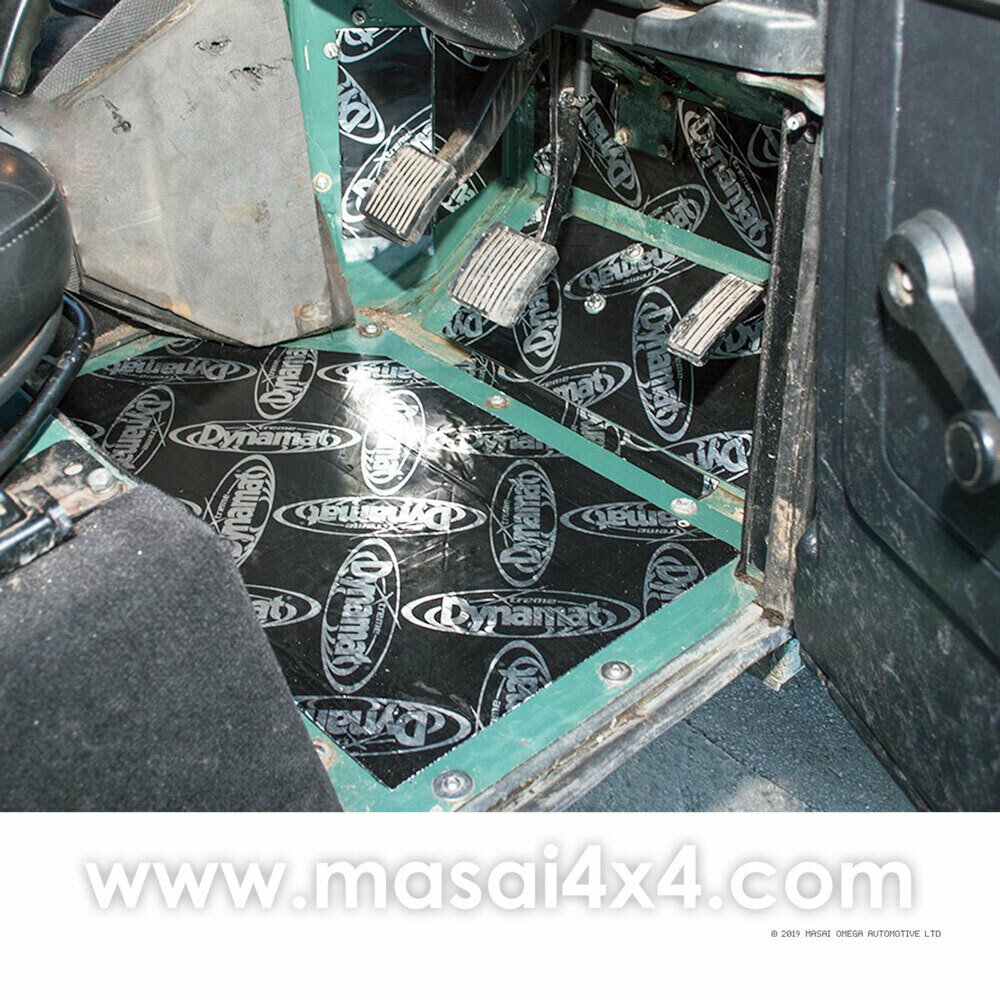 Dynamat Xtreme Sound Deadening Kit - Foot Wells for Defender 90/110 Models (Pre 2007)