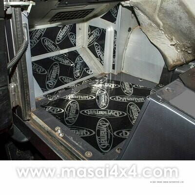 Dynamat Xtreme Sound Deadening Kit - Foot Well for Defender 90/110 Puma Models (Post 2007)