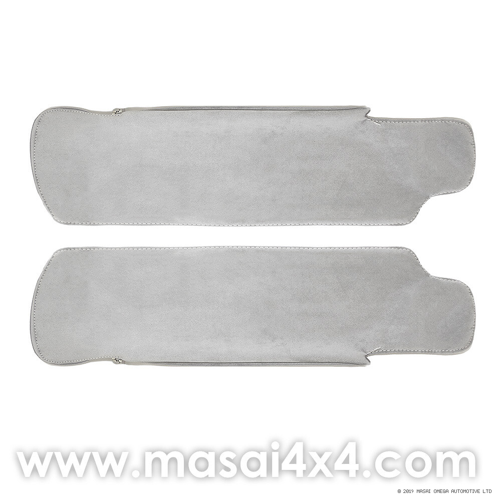 Sun Visor Covers for Land Rover Defender (Suede Style, 10 Colours) - PAIR (COVERS ONLY)