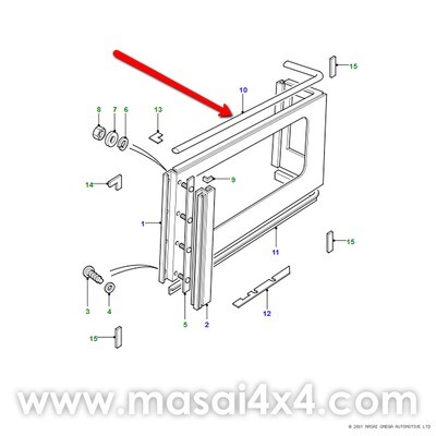 Side Panel Upper to Roof Seals - Land Rover Defender 90/110