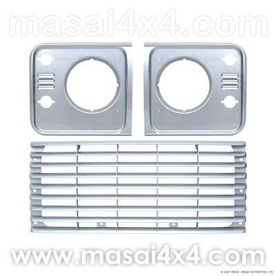 Front Grille and Headlight Surround Kit (Black / Silver / Grey)