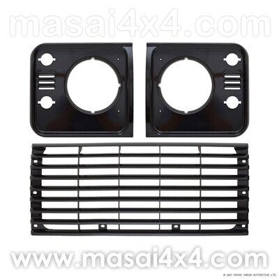 Front Grille and Headlight Surround Kit (Black / Silver / Grey) Front Grille and Headlight Surround Kit (Black / Silver / Grey)
