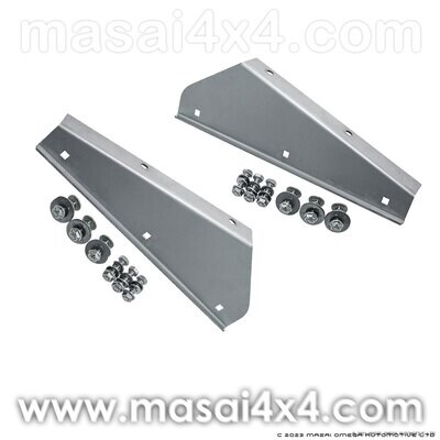 Front Stainless Steel Mudflap Bracket for Land Rover 90/110/130 Front Stainless Steel Mudflap Bracket for Land Rover 90/110/130
