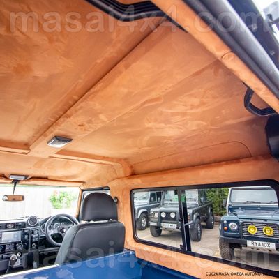 Alpine Window Inserts for Land Rover Defender (Suede Style, 10 Colours) - PAIR