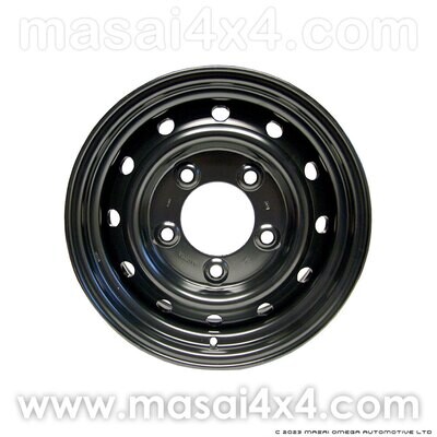 Wolf Style Steel Wheels 16" x 6.5 (Silver / Black / White) - Defender / Series 3
