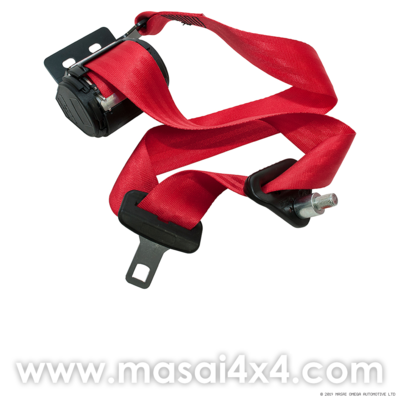 Front Seat Belts (Red or Black) for Defender 90 Station Wagon, 90 & 110 Hard-top 2-door (Equivalent to BTR6562 & BTR6561) Front Seat Belts (Red or Black) for Defender 90 Station Wagon, 90 & 110 Hard-top 2-door (Equivalent to BTR6562 & BTR6561)