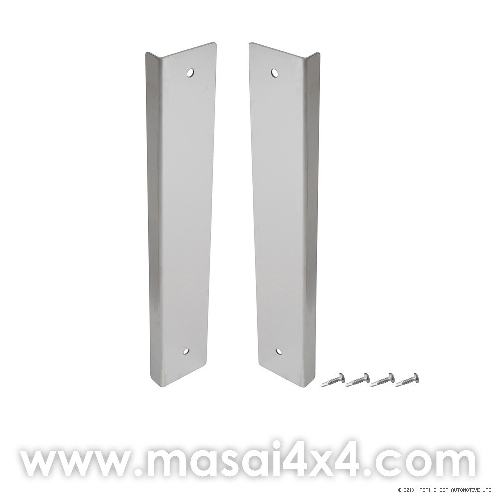 A-Post Trim - Stainless Steel - Defender 90 / 110 / 130 (PAIR), Stainless Steel Finish?: Mirror