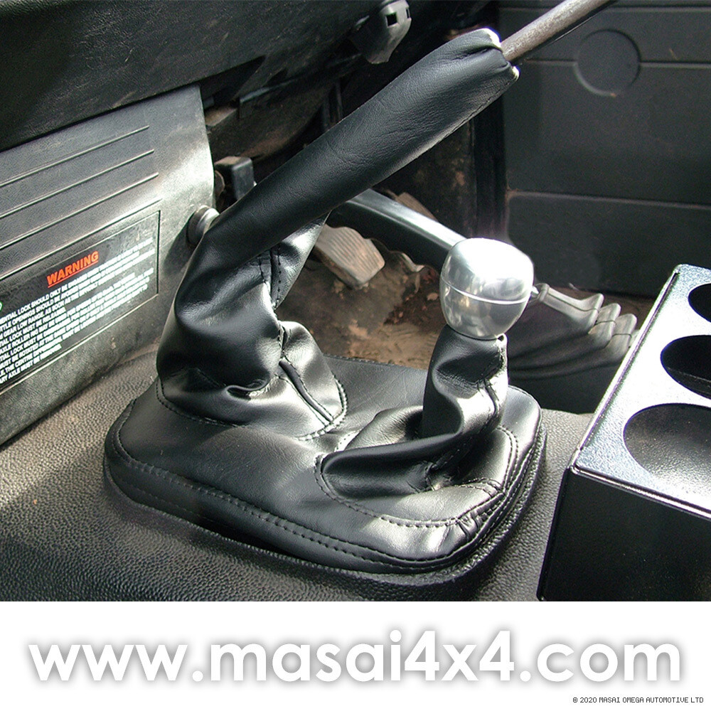 Gear Box Gaitors for Land Rover Defender 90 / 110 / 130, Colour: Black - Defender 200Tdi, 300Tdi, TD5