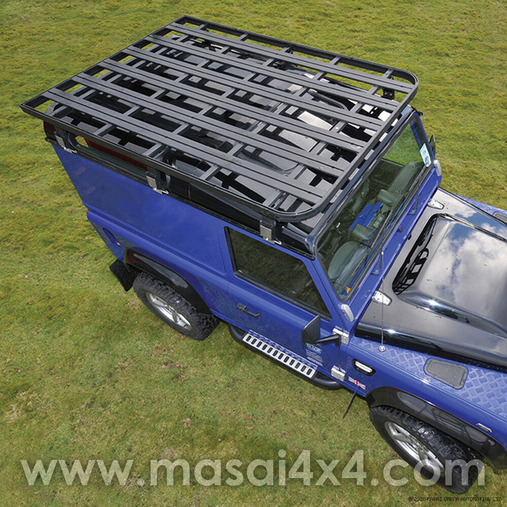 Aluminium Expedition Flat Roof Rack for Defender 90, Crew Cab and 110 (Black) Aluminium Expedition Flat Roof Rack for Defender 90, Crew Cab and 110 (Black)