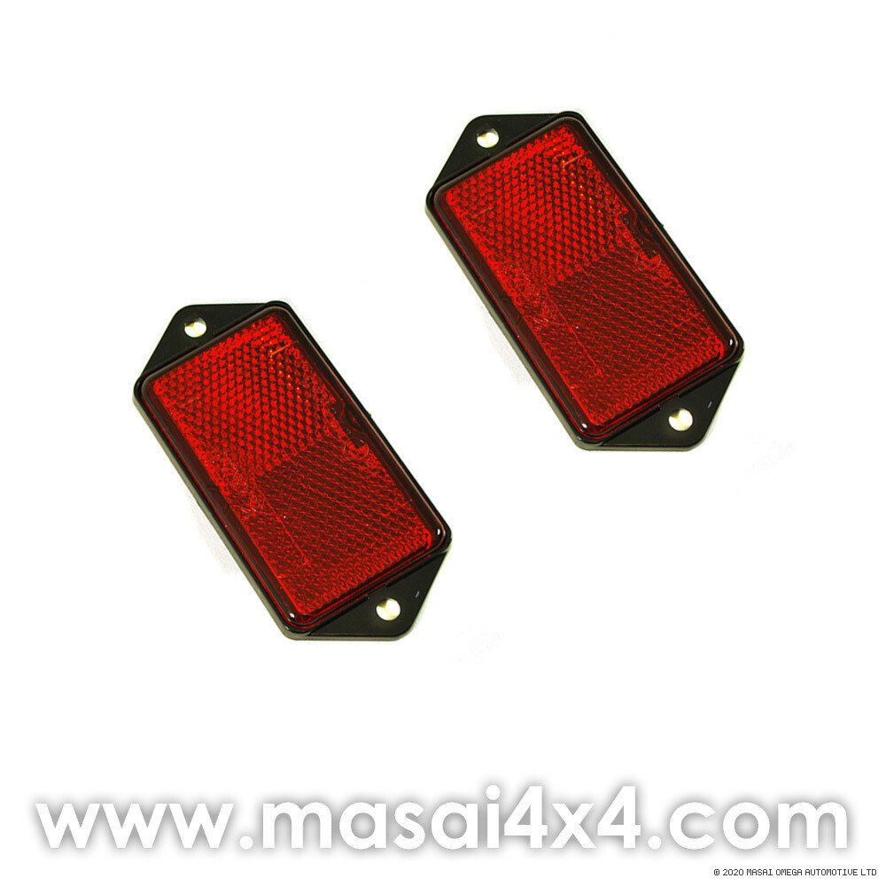 Rear Reflectors (Red) for Defender 200TDI, 300TDI, TD5 and Puma (PAIR) - OEM