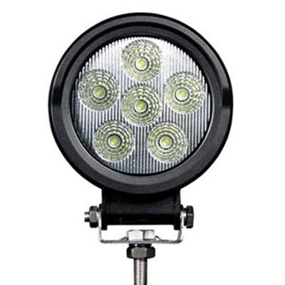 18 Watts 4 18 Watts 4" Round Work Light 6 Epistar LEDs - Flood Beam